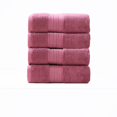 Brentwood 650 GSM Low Twist 4 Piece Bath Rosebud Towel by Renee Taylor