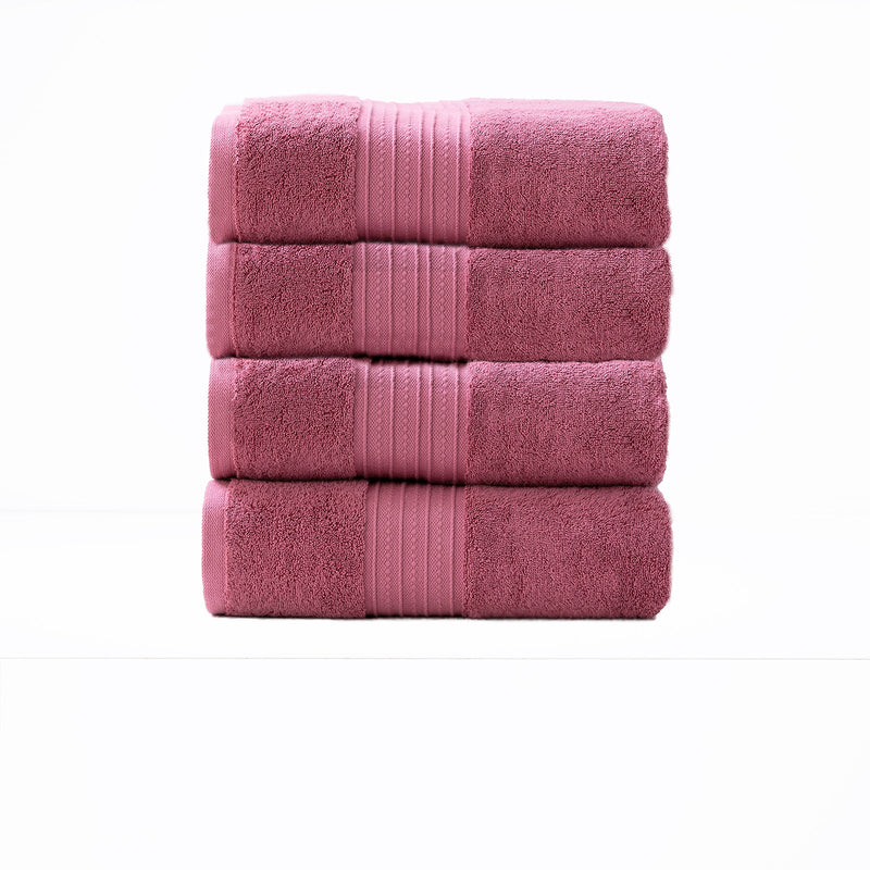 Brentwood 650 GSM Low Twist 4 Piece Bath Rosebud Towel by Renee Taylor Payday Deals