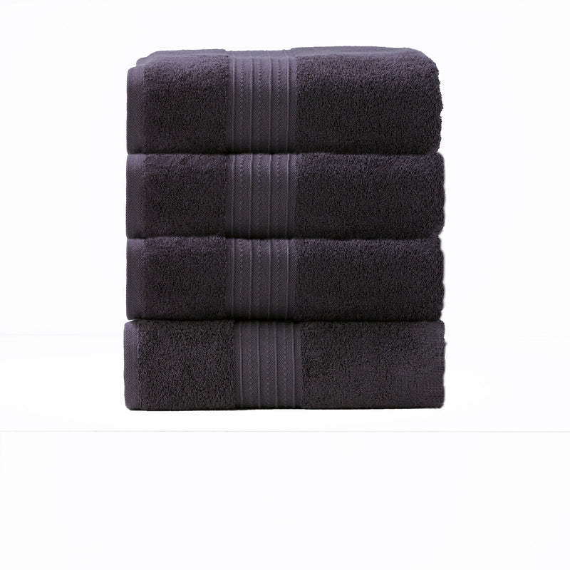 Brentwood 650 GSM Low Twist 4 Piece Carbon Bath Towel by Renee Taylor Payday Deals