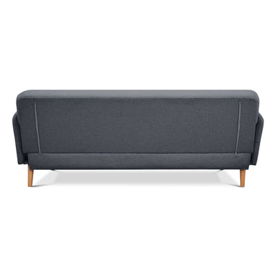 Brianna 3 + 2 Seater Sofa Fabric Uplholstered Lounge Couch - Dark Grey Payday Deals