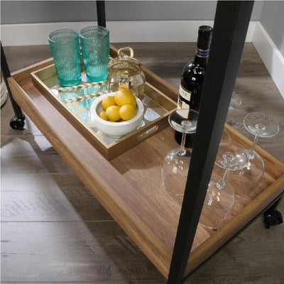 Bronx Kitchen Trolley/ Bar Cart Home Mobile 3 Level Industrial Serving Cart with Castors Payday Deals