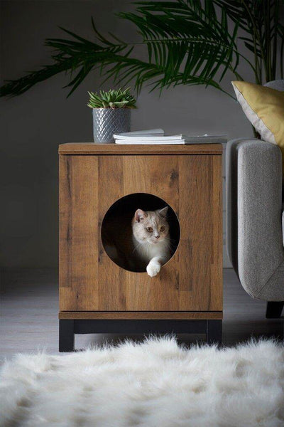 Bronx Sideboard Buffet Cabinet + Pet Cat House Table Payday Deals