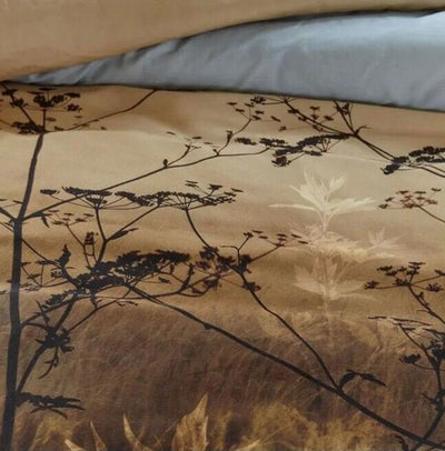 Brown Cotton Sateen Brown Quilt Cover Sets by Bedding House King