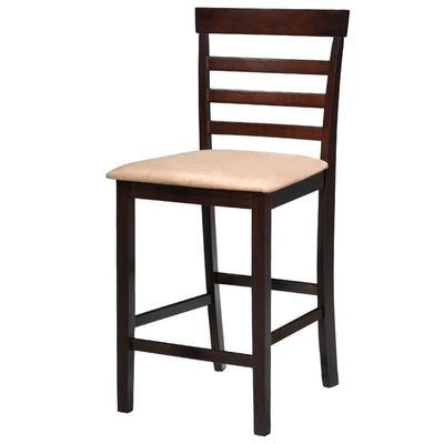 Brown Wooden Bar Table and 4 Bar Chairs Set Payday Deals