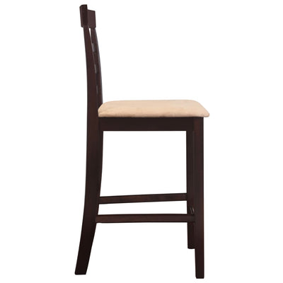 Brown Wooden Bar Table and 4 Bar Chairs Set Payday Deals