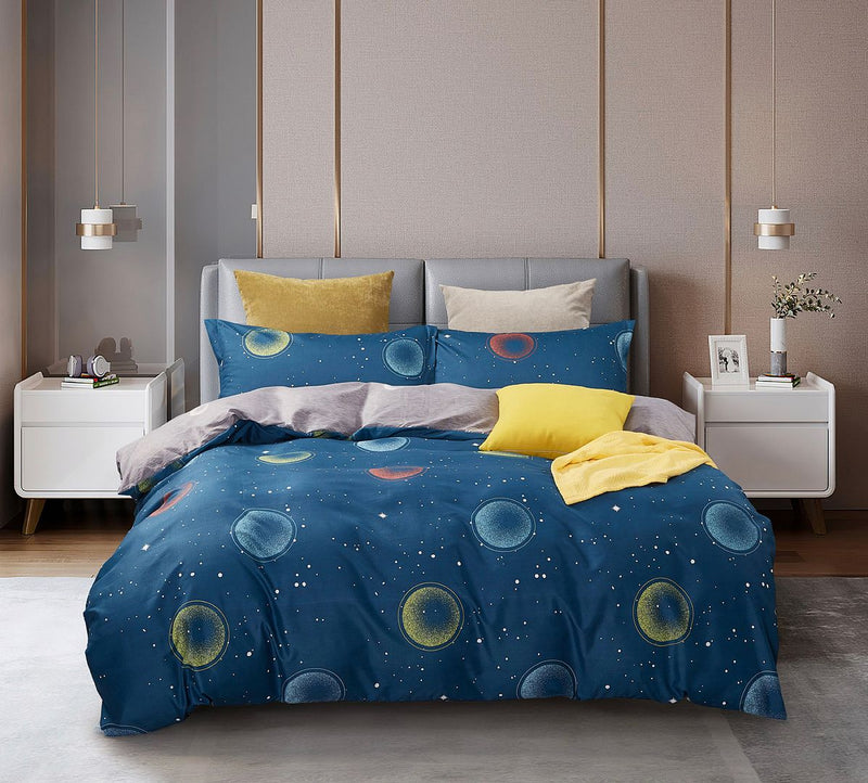 Bubbles King Size Quilt/Doona/Duvet Cover Set Payday Deals