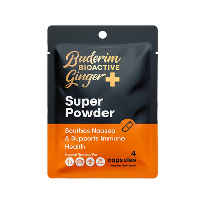 Buderim Ginger Bioactive Ginger Plus Super Powder Capsules Sachet of 4 Payday Deals