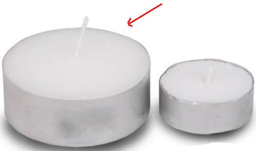 Bulk Buy Large Tealight Candles 6cm Wide in silver foil cup  100 in a pack - Party Event Wedding BBQ Dinner Romantic Ambience Decor Payday Deals