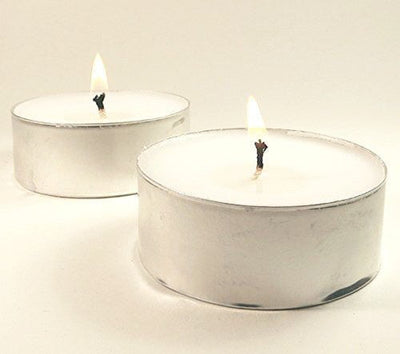 Bulk Buy Large Tealight Candles 6cm Wide in silver foil cup  100 in a pack - Party Event Wedding BBQ Dinner Romantic Ambience Decor Payday Deals