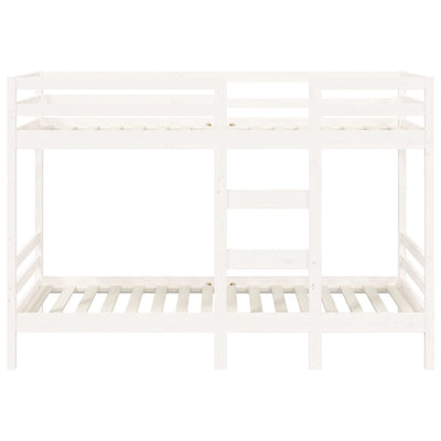 Bunk Bed without Mattress White 90x190 cm Solid Wood Pine Payday Deals