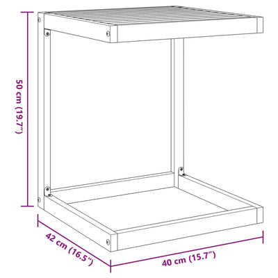 C Table 42x40x50 cm Solid Wood Acacia Payday Deals