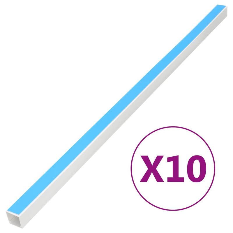 Cable Trunking Self-Adhesive 15x10 mm 10 m PVC Payday Deals