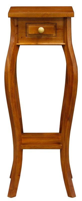 Cabriole Leg Plant Stand (Light Pecan) Payday Deals