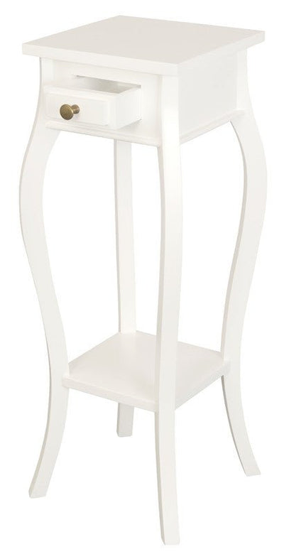 Cabriole Leg Plant Stand (White) Payday Deals