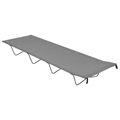 Camping Bed 180x60x19 cm Oxford Fabric and Steel Grey Payday Deals