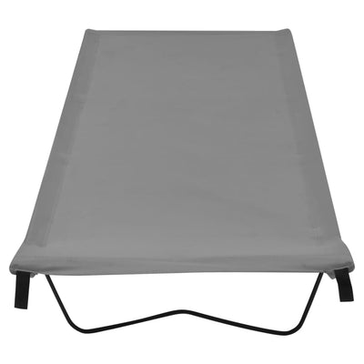 Camping Bed 180x60x19 cm Oxford Fabric and Steel Grey Payday Deals