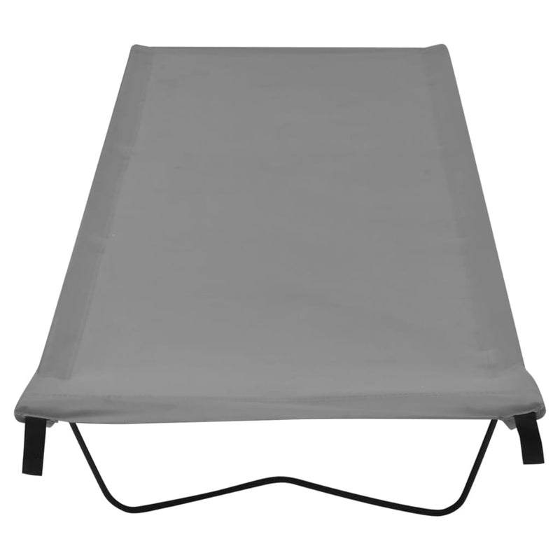 Camping Bed 180x60x19 cm Oxford Fabric and Steel Grey Payday Deals