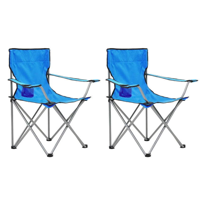 Camping Table and Chair Set 3 Pieces Blue Payday Deals