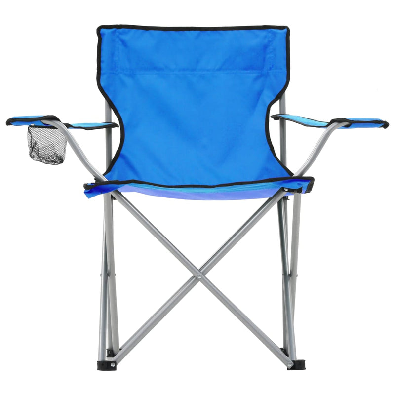 Camping Table and Chair Set 3 Pieces Blue Payday Deals