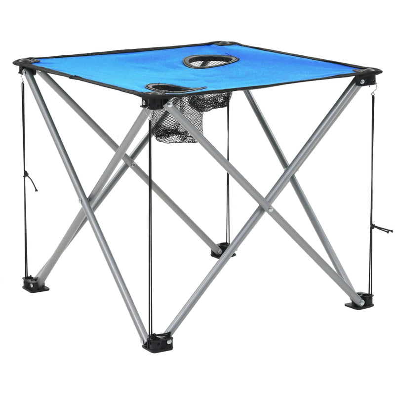 Camping Table and Chair Set 3 Pieces Blue Payday Deals