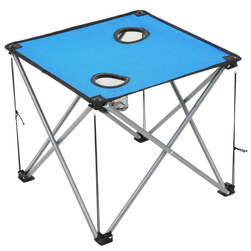 Camping Table and Chair Set 3 Pieces Blue Payday Deals