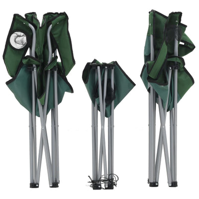 Camping Table and Chair Set 3 Pieces Green Payday Deals