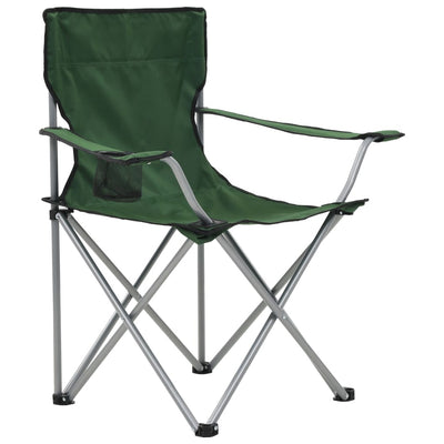 Camping Table and Chair Set 3 Pieces Green Payday Deals