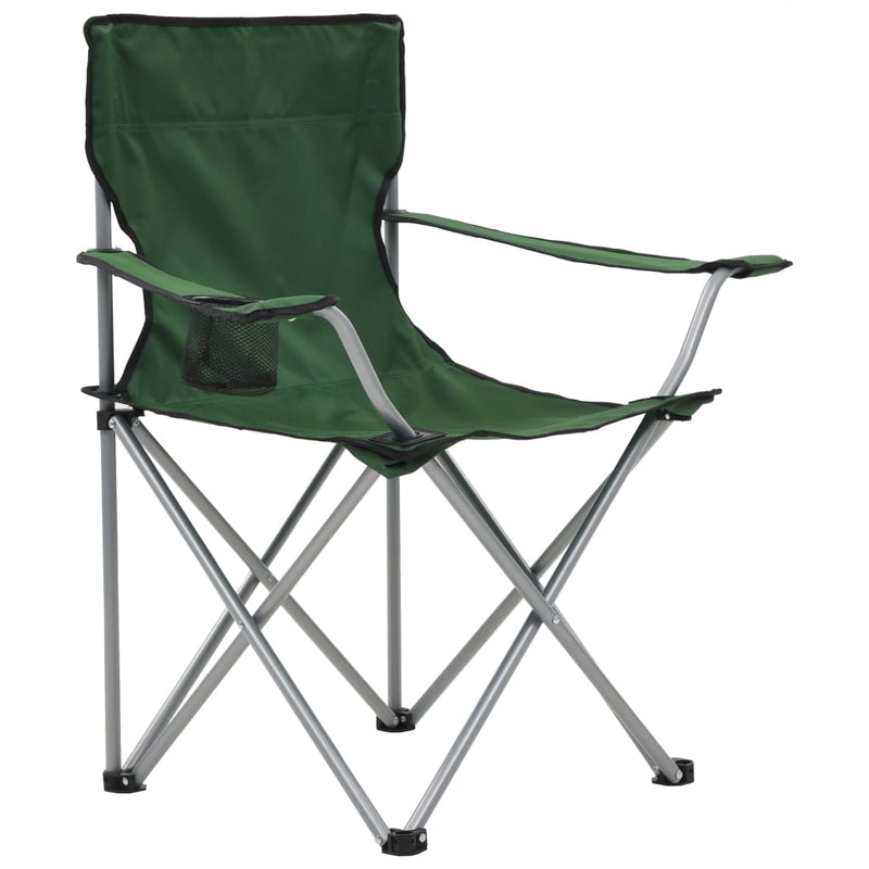 Camping Table and Chair Set 3 Pieces Green Payday Deals