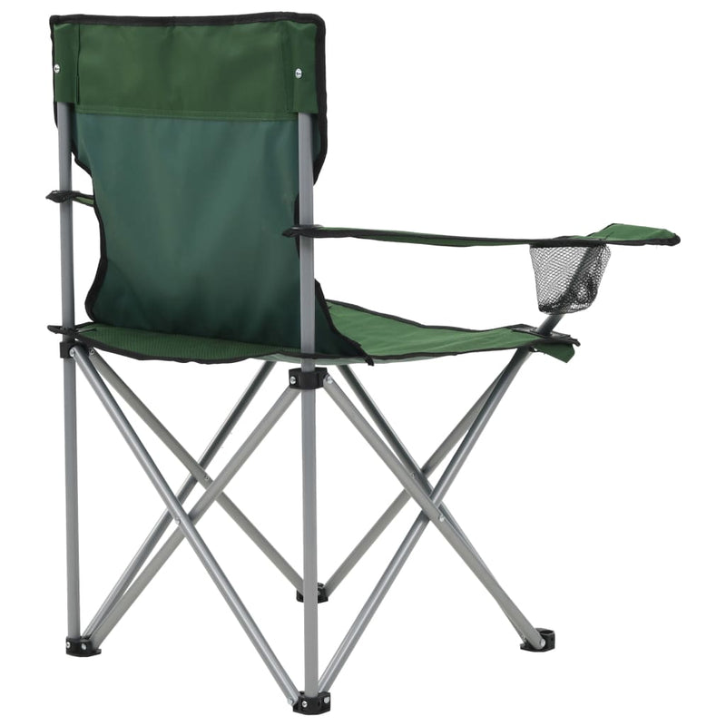 Camping Table and Chair Set 3 Pieces Green Payday Deals