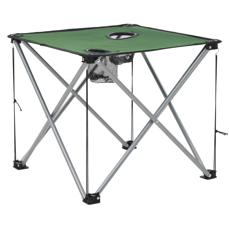 Camping Table and Chair Set 3 Pieces Green Payday Deals