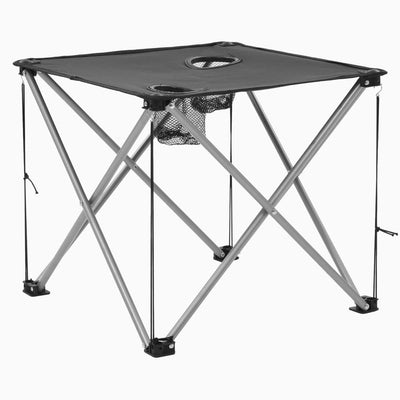 Camping Table and Chair Set 3 Pieces Grey Payday Deals