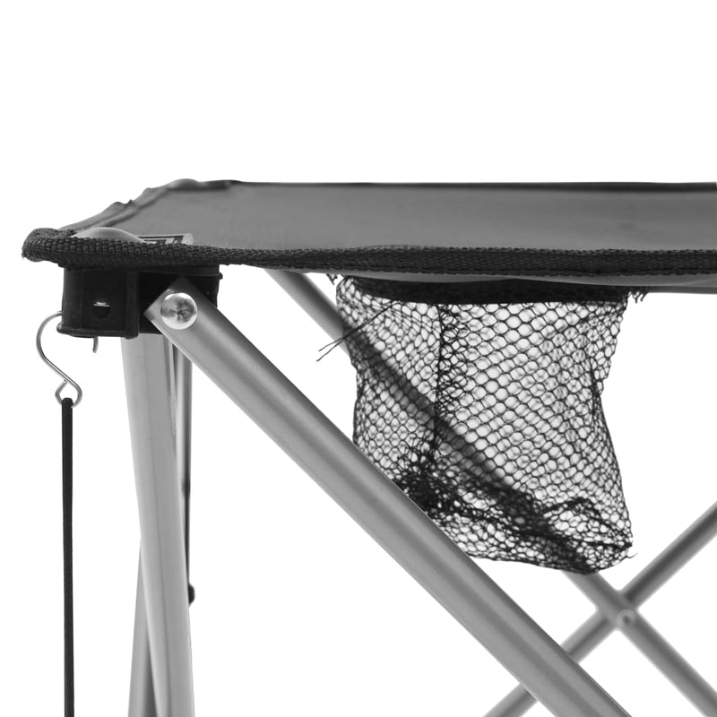 Camping Table and Chair Set 3 Pieces Grey Payday Deals