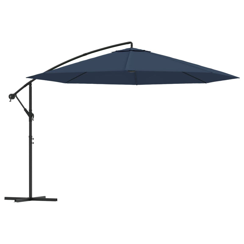 Cantilever Garden Parasol 3.5 m Blue Payday Deals