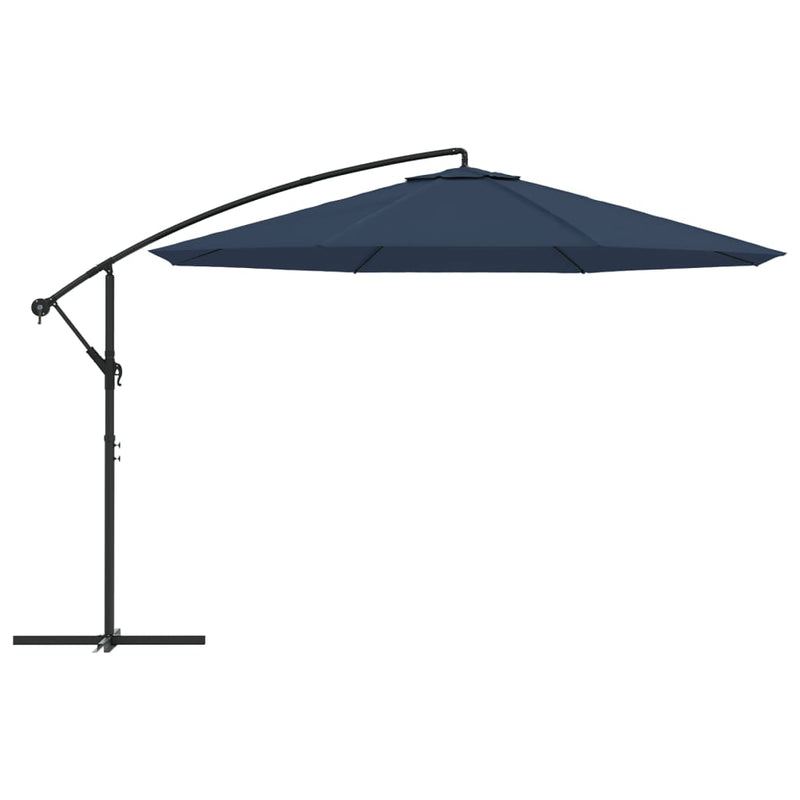 Cantilever Garden Parasol 3.5 m Blue Payday Deals