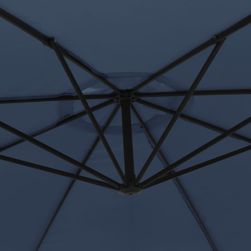 Cantilever Garden Parasol 3.5 m Blue Payday Deals
