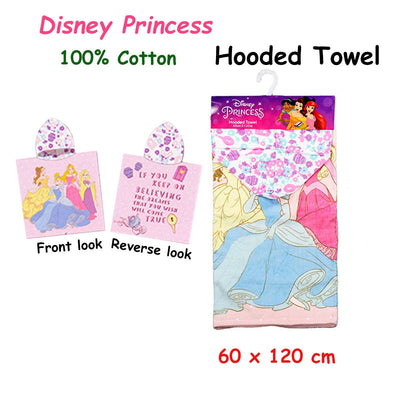 Caprice Disney Princess Cotton Hooded Licensed Towel 60 x 120 cm Payday Deals