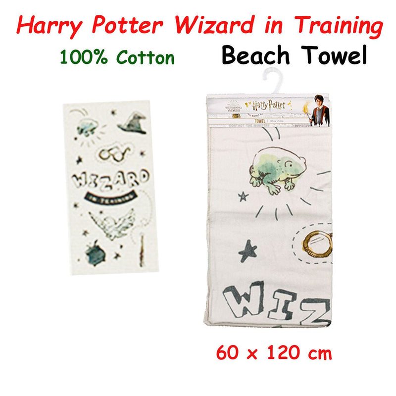 Caprice Harry Potter Wizard in Training Cotton Beach Licensed Towel 60 x 120 cm Payday Deals