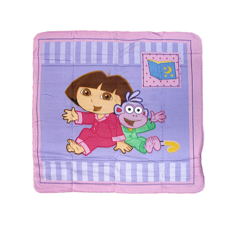 Caprice Polar Fleece Throw Rug Dora Explorer with Monkey 100 x 100 cm Payday Deals