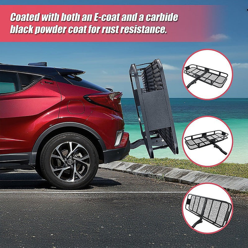 Car Luggage Basket Trailer Hitch Cargo Carrier Payday Deals