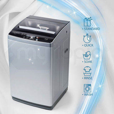 CARSON 7kg Top Load Washing Machine Home Laundry Clothes Washer Dry Wash Platinum Payday Deals