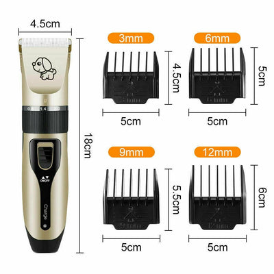 Cat Dog Pet Clippers Hair Electric Clipper Grooming Trimmer Shaver Cordless Kit Payday Deals