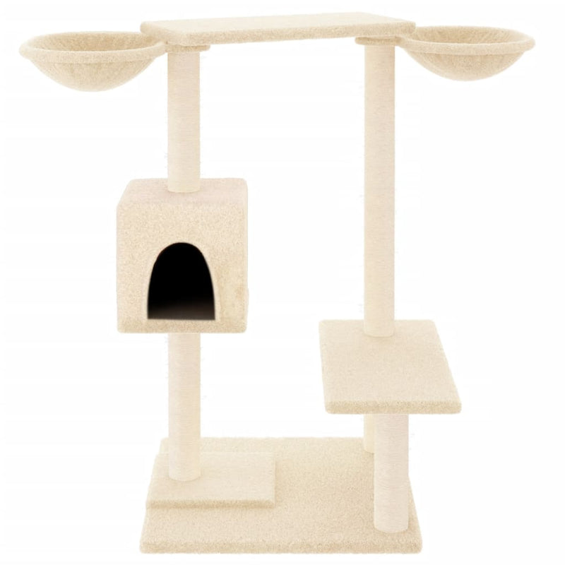 Cat Tree with Scratching Posts Cream 82 cm Payday Deals