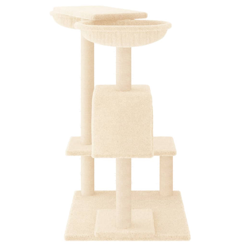 Cat Tree with Scratching Posts Cream 82 cm Payday Deals