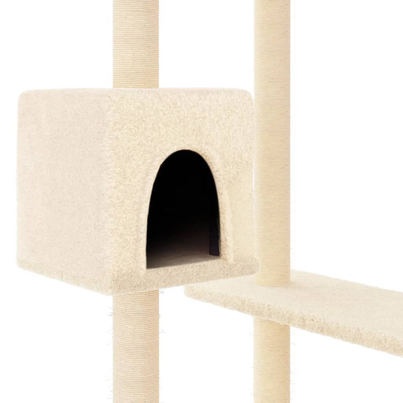 Cat Tree with Scratching Posts Cream 82 cm Payday Deals