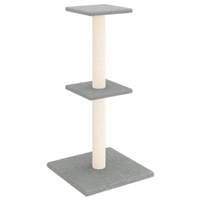 Cat Tree with Sisal Scratching Posts Light Grey 73 cm Payday Deals