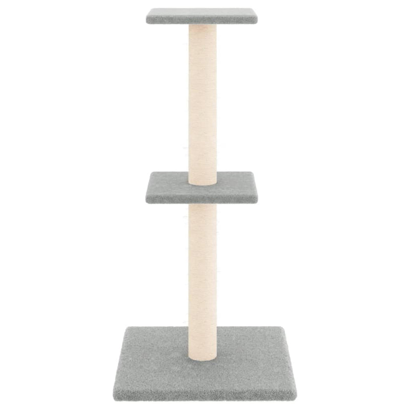 Cat Tree with Sisal Scratching Posts Light Grey 73 cm Payday Deals