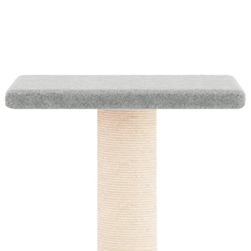 Cat Tree with Sisal Scratching Posts Light Grey 73 cm Payday Deals