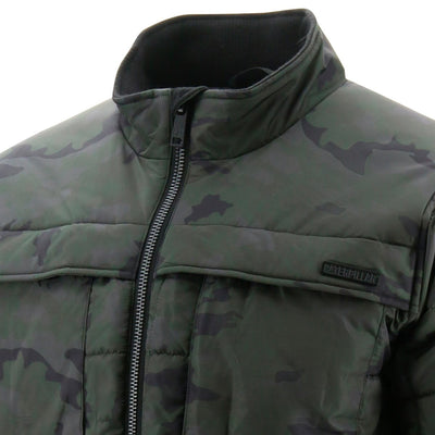 Caterpillar Men's Terrain Jacket Quilted Insulated Water Resistant - Night Camo Payday Deals