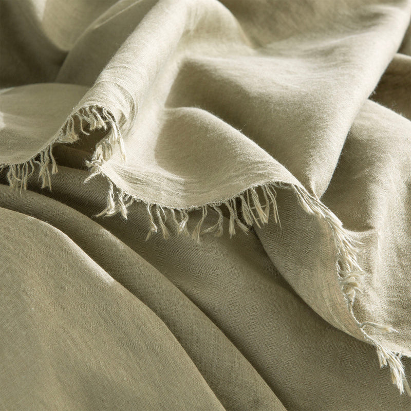 Cavallo Stone Washed 100% Linen Jade Throw by Renee Taylor Payday Deals