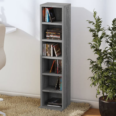 CD Cabinet Grey Sonoma 21x20x88 cm Engineered Wood Payday Deals